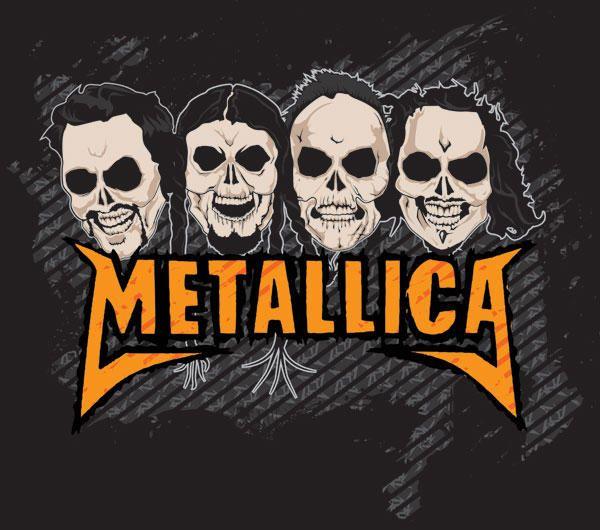 Metallica Skull Logo - Metallica - Skull Faces by gomedia on DeviantArt