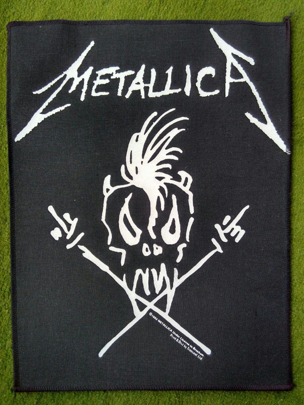 Metallica Skull Logo - Jual Metallica - 90s skull logo Scary guy - Backpatch di lapak ...