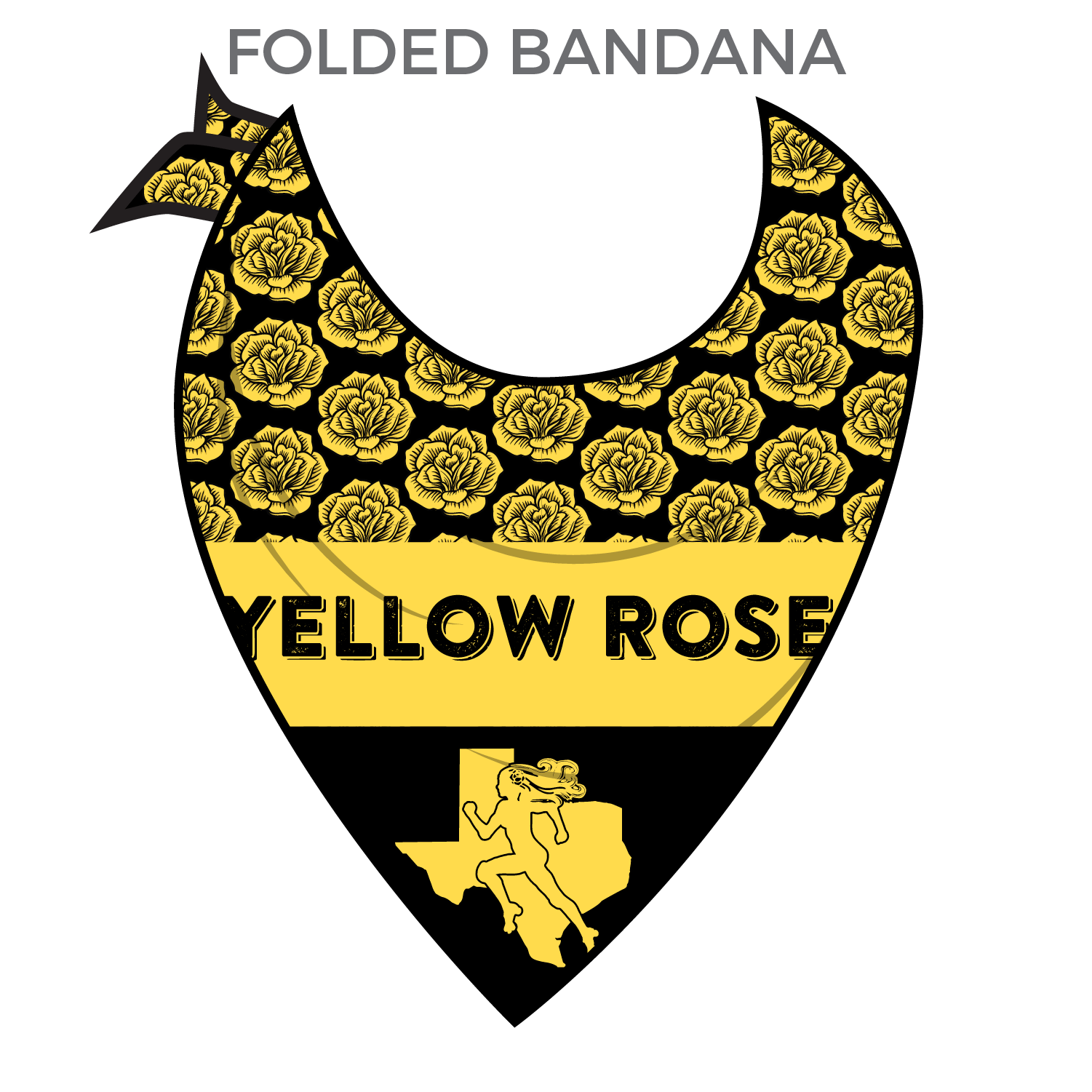 Yellow Rose Logo - Yellow Rose Derby Girls : Bandana