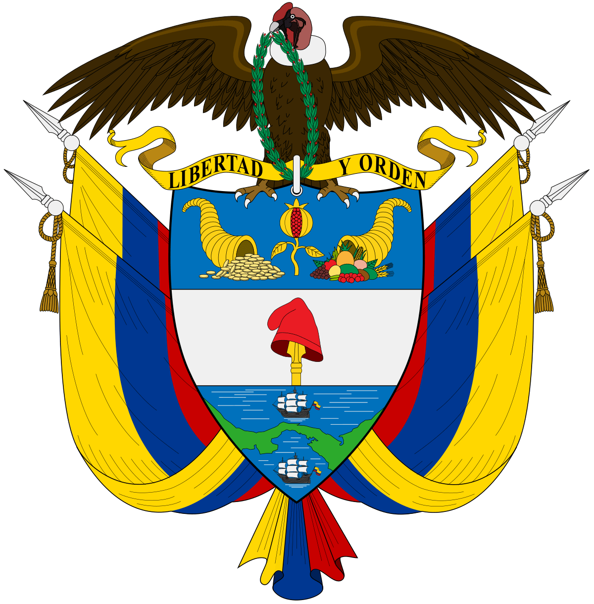 Colombian Logo - Coat of arms of Colombia