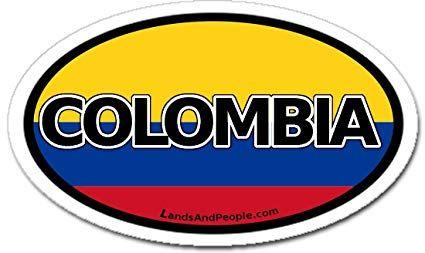 Colombian Logo - Amazon.com: Colombia and Colombian Flag Car Bumper Sticker Decal ...