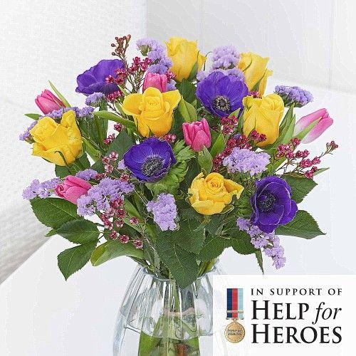 Bouquet Floral Logo - Help for Heroes | Flowers for Heroes Range | Flying Flowers