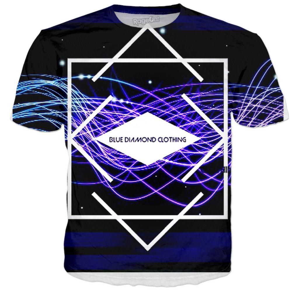 Diamond Clothing Logo - Blue Diamond Clothing Logo T-Shirt