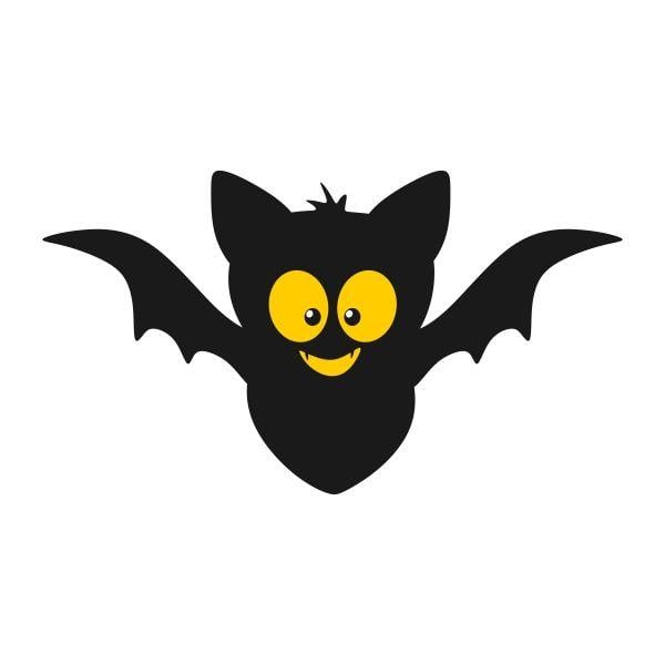 Cute Bat Logo - Cute Bat Cuttable Design