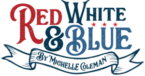 White Blue Logo - Red White & Blue - Photo Play Paper Co.