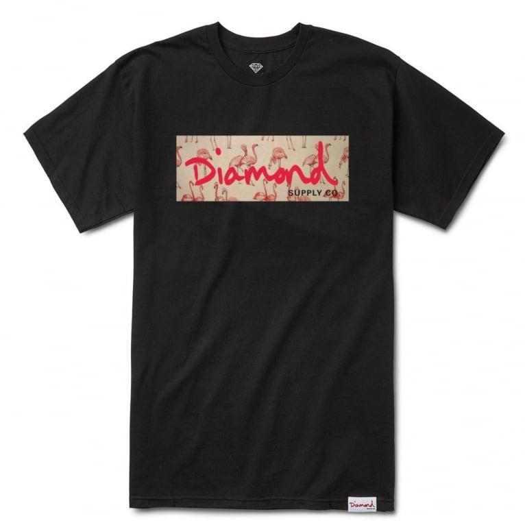 Diamond Clothing Logo - Diamond Supply Co. Flamingo Box Logo Tee | Clothing | Natterjacks