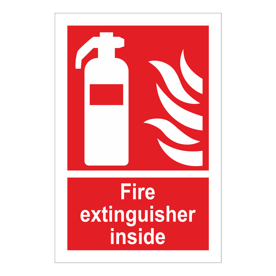 Fire Extinguisher Logo - Fire Extinguisher Inside Sign | Fire Equipment Signs | Bath Signs ...