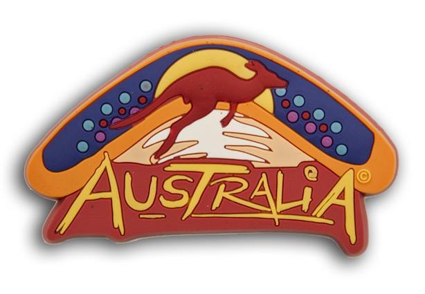 Australian Boomerang Logo - Australian Souvenirs - Fridge Magnet - Boomerang Australia ...