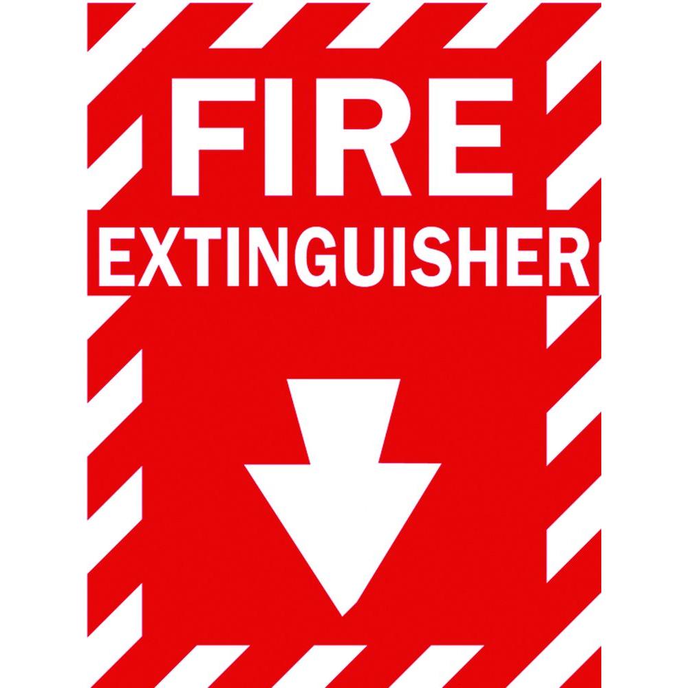 Fire Extinguisher Logo - Brady 14 In. X 10 In. Fiberglass Fire Extinguisher Sign 69074