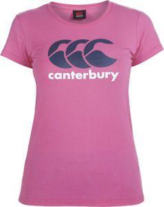 Pink Clothing Logo - Canterbury Classic Logo Womens Short Sleeve Top - Pink | eBay