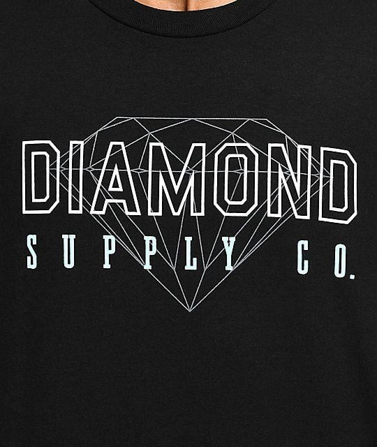 Diamond Clothing Logo - Diamond Supply Co. College Black T-Shirt | Zumiez