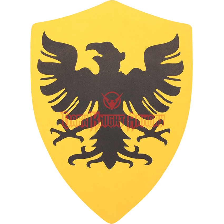 Black Eagle Shield Logo - Black Eagle LARP Heater Shield - NP-G-SH06 from Dark Knight Armoury