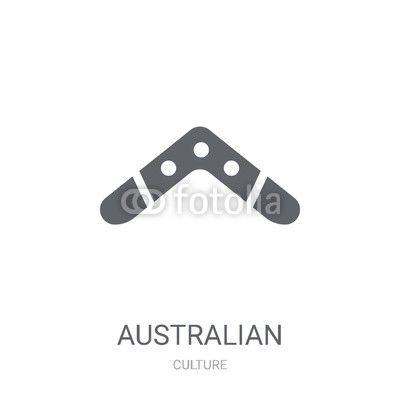 Australian Boomerang Logo - Australian Boomerang icon. Trendy Australian Boomerang logo concept