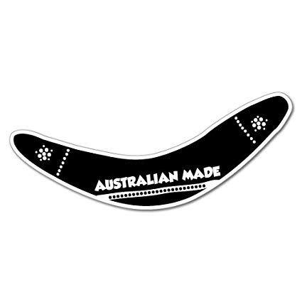 Australian Boomerang Logo - Amazon.com: Australian Boomerang Sticker Aussie Car Flag 4x4 Funny ...
