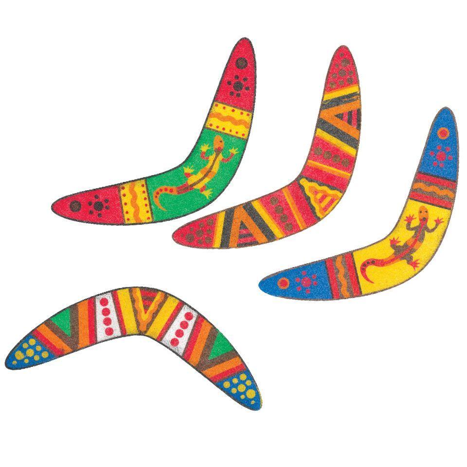 Australian Boomerang Logo - australian Boomerang craft - cardboard paint and boomerang template ...