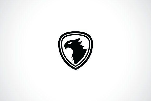 Black Eagle Shield Logo - Eagle Shield Logo Template Logo Templates Creative Market