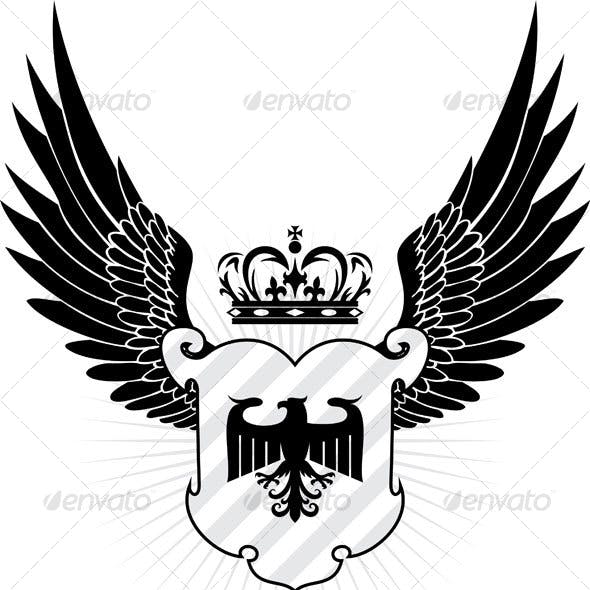 Black Eagle Shield Logo - Eagle Shield Graphics, Designs & Templates from GraphicRiver