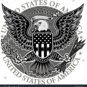Black Eagle Shield Logo - Stock Illustration American Presidential Symbol Eagle Shield Logo ...