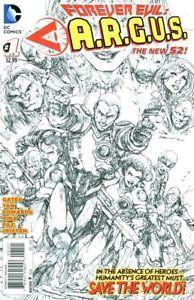 Argus DC Comics Logo - Forever Evil Argus #1 Sketch Variant New 52 DC Comic Book NM First ...