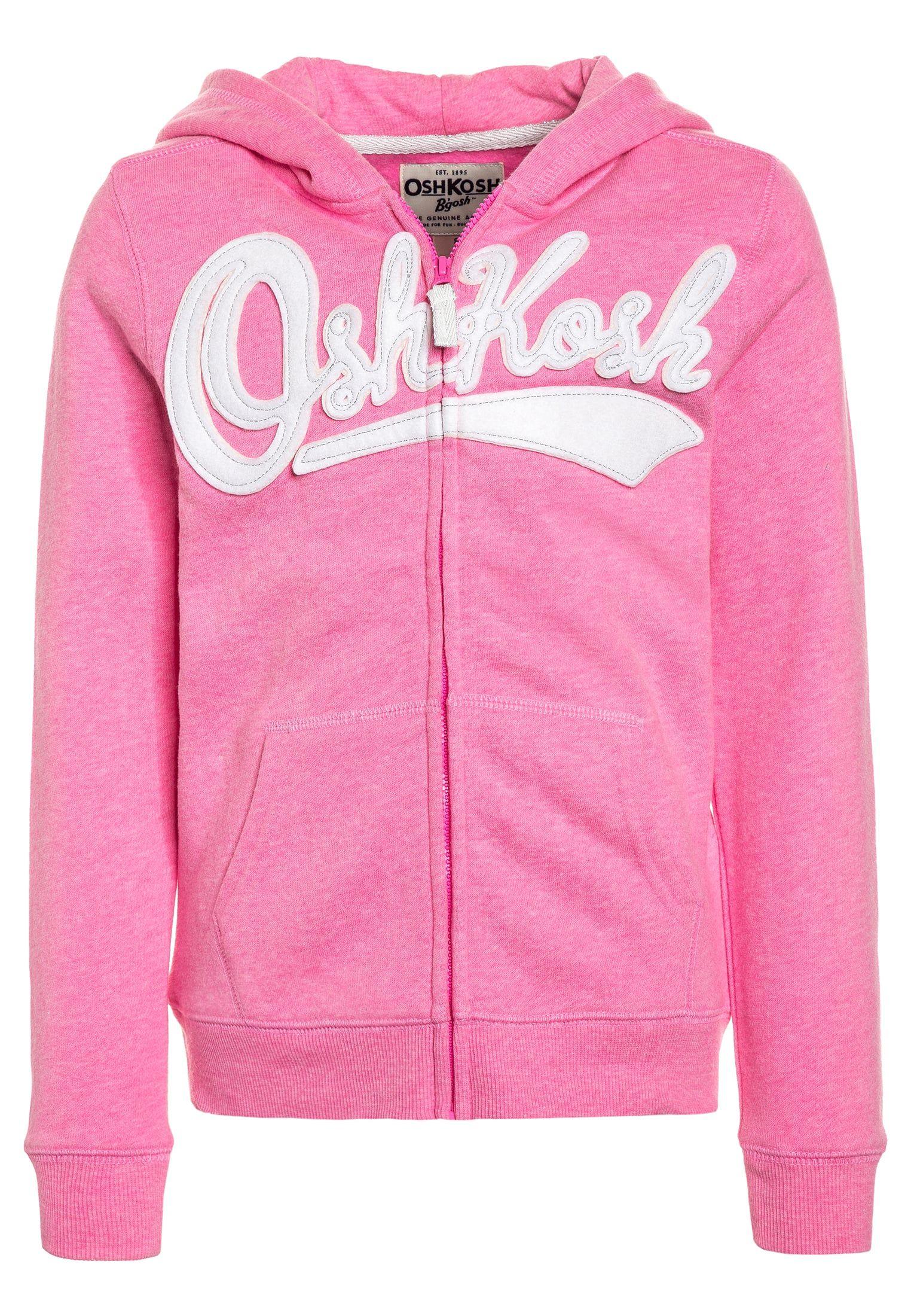 Top Pink Logo - OshKosh LOGO HOODIE - Tracksuit top pink