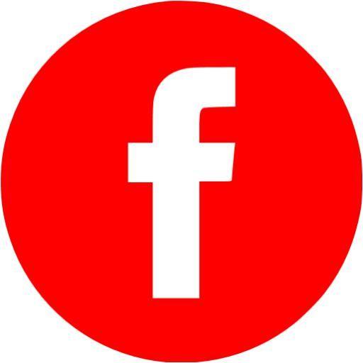 Red Facebook Logo - Red facebook 4 icon - Free red social icons