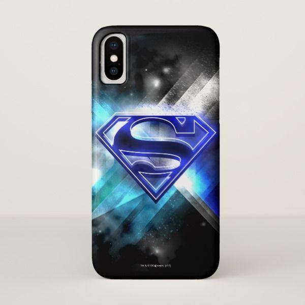 Stylized Superman Logo - Superman Stylized | Blue White Crystal Logo Case-Mate iPhone Case ...