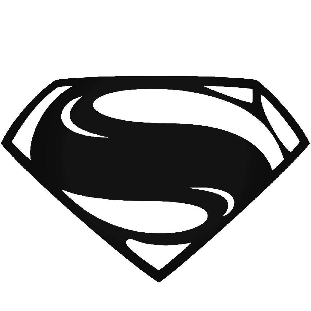 Stylized Superman Logo - Simple Stylized New Superman Symbol Vinyl Decal Sticker