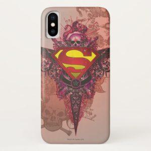 Stylized Superman Logo - Superman Stylized | Grunge Design Logo iPhone X Case - Superman ...