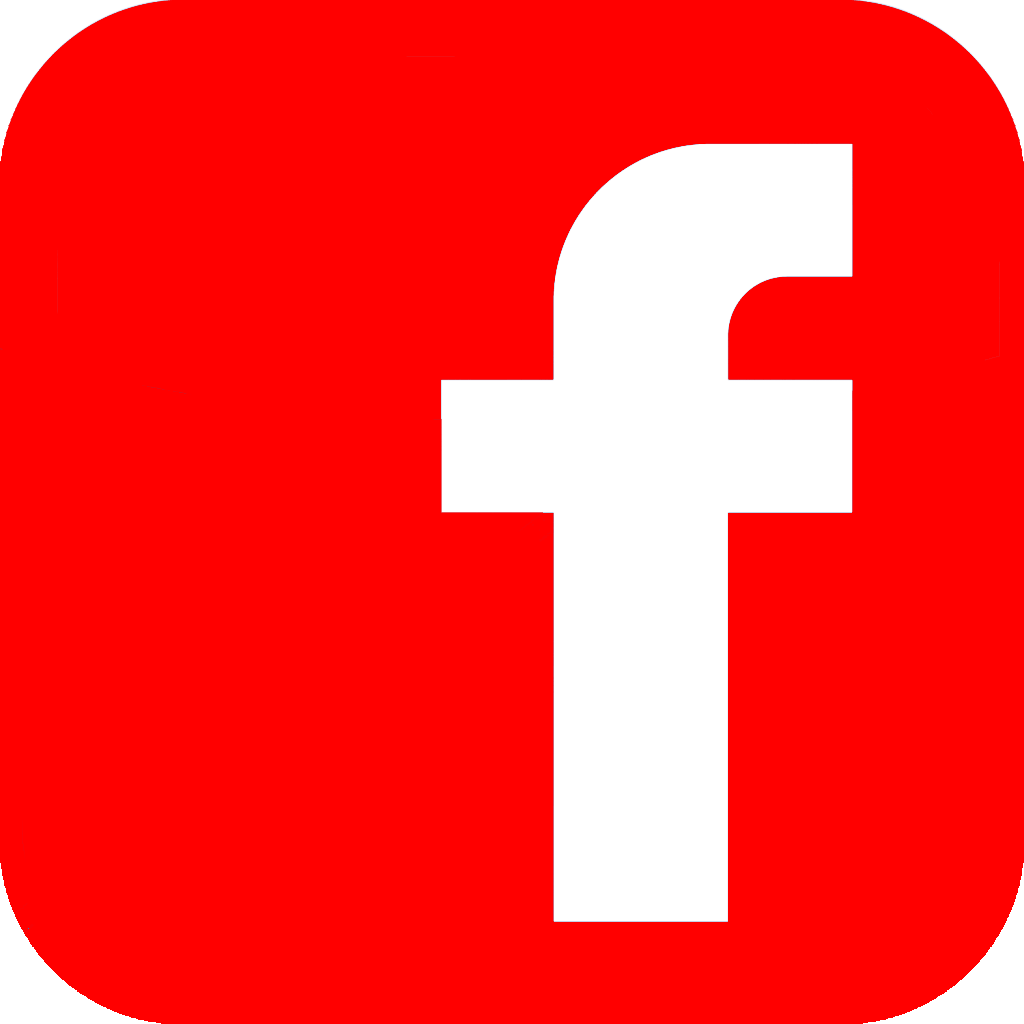 Red Circle Facebook Logo - Facebook Red – Grizzly Custom Guns
