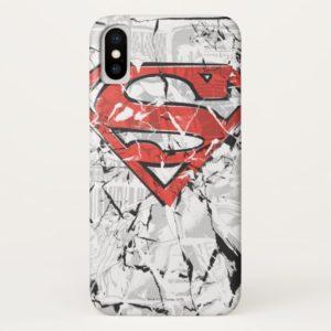 Stylized Superman Logo - Superman Stylized | Crumpled Comic Logo iPhone X Case - Superman ...