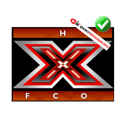 Red Rectangle with White X Logo - Black x Logos