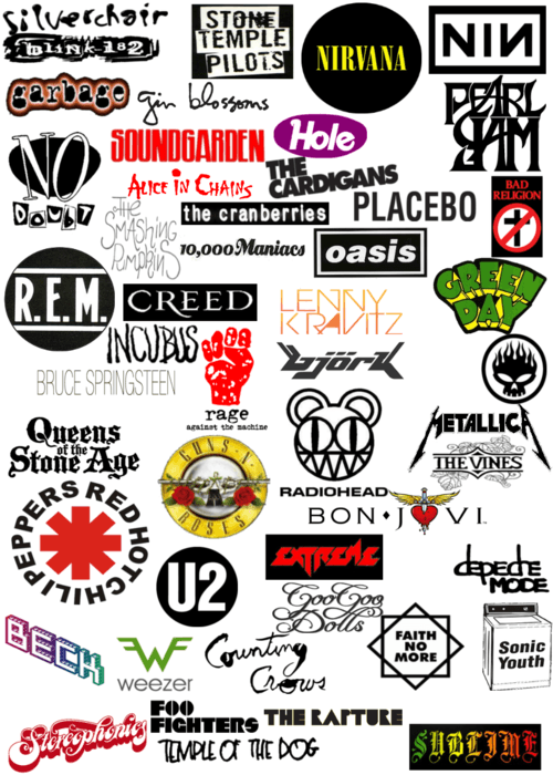 Alternative Rock Band Logo - 90s Bands when music was really good. A lot of memories wrapped up ...