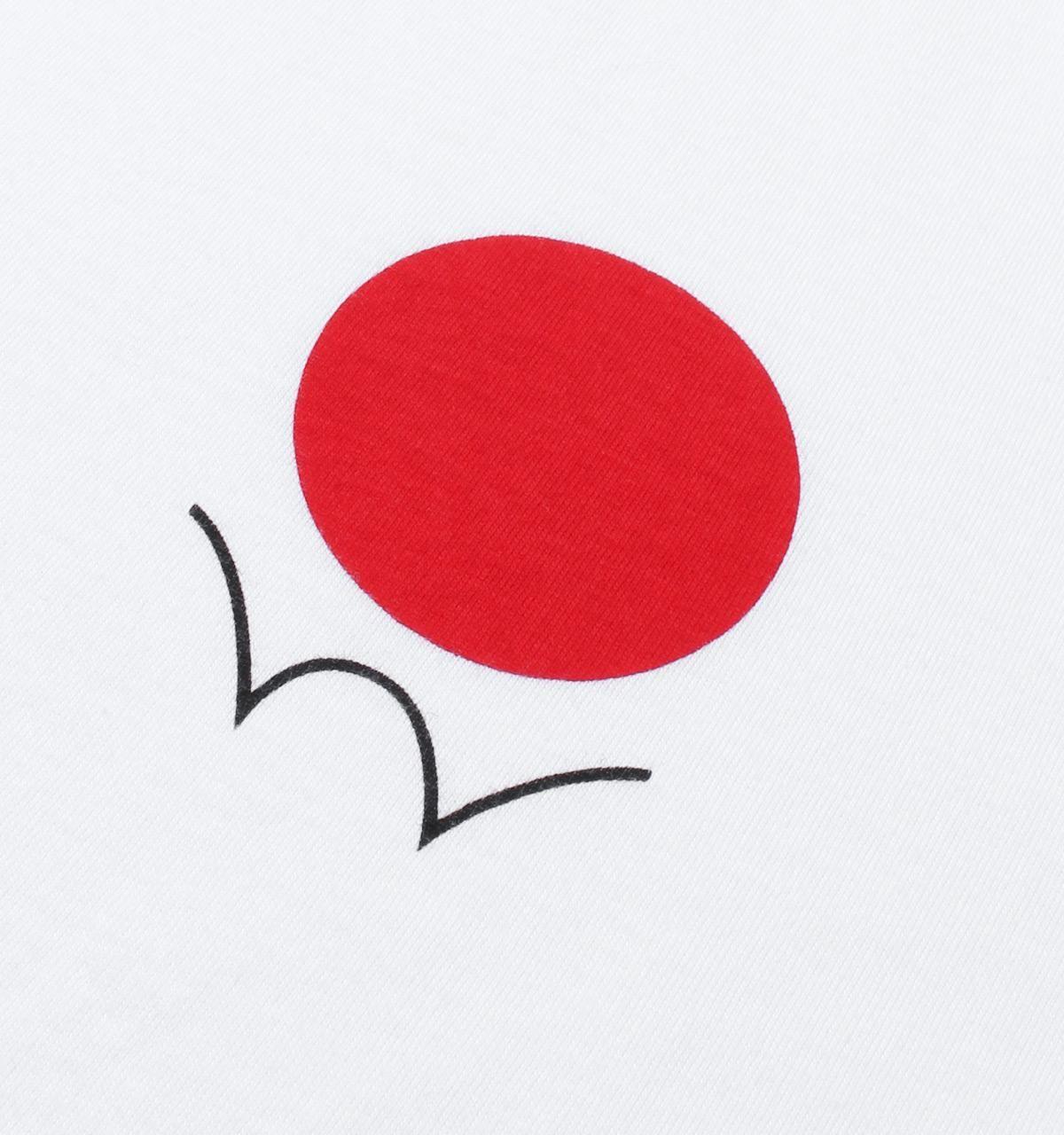 White Circle Red Dot Logo - Lyst - Edwin Red Dot Logo White Tee in Red for Men