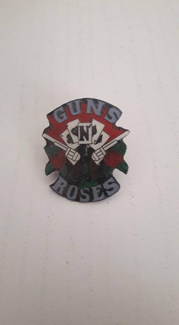 90s N Logo - Guns n Roses Classic Logo early 90s Vintage Pin