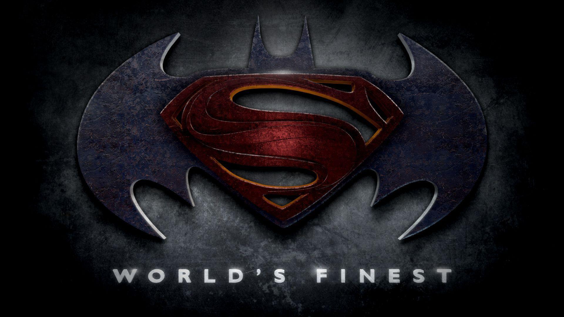 Stylized Superman Logo - World's Finest stylized logo. Superheroes. Batman