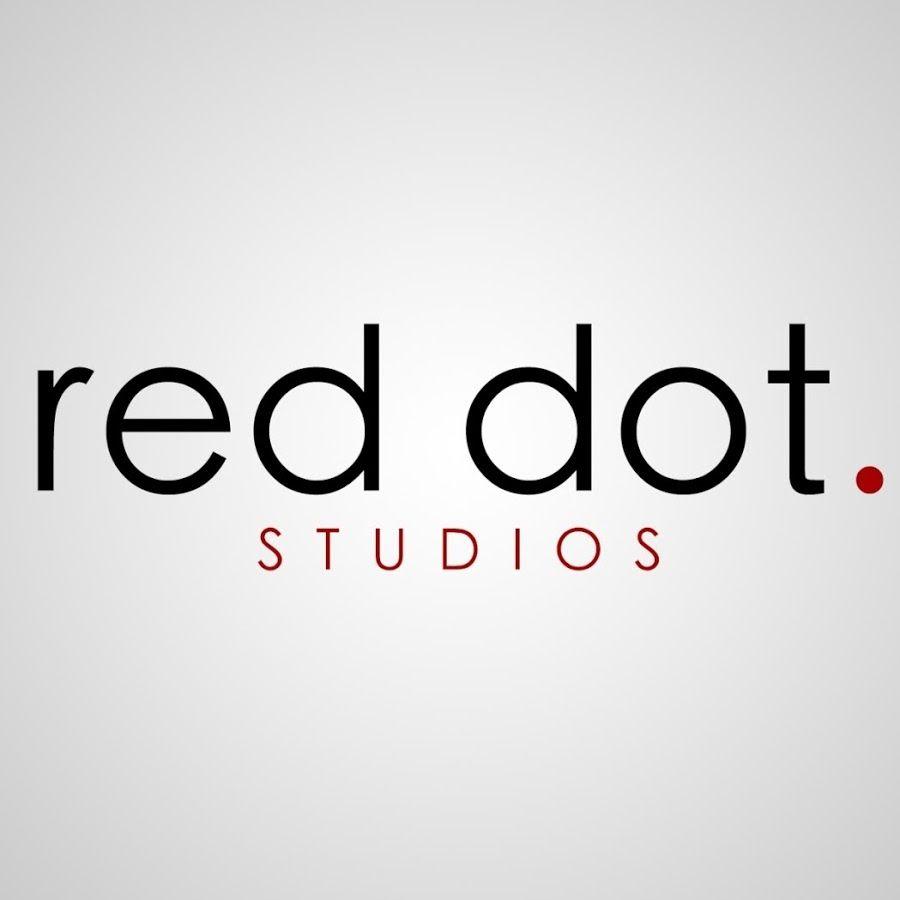 White Circle Red Dot Logo - Red Dot Studios