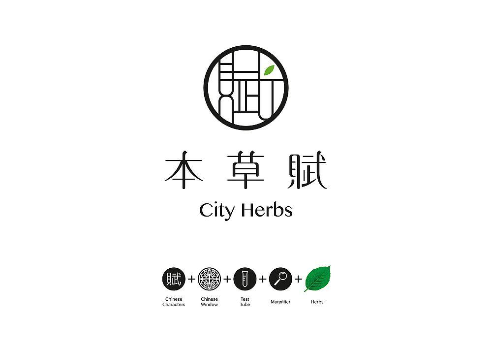 White Circle Red Dot Logo - Red Dot Design Award: City Herbs