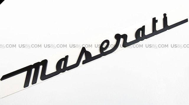 Mazerati Logo - Matte Black for Maserati Trunk Nameplate Logo Emblem Badges Ghibli ...