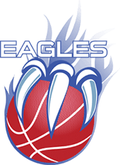 Red and Blue Basketball Logo - East Perth Eagles