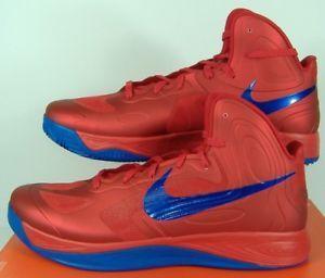 Red and Blue Basketball Logo - New Mens 18 NIKE Zoom Hyperfuse Hi Top Red Blue Basketball Shoes ...