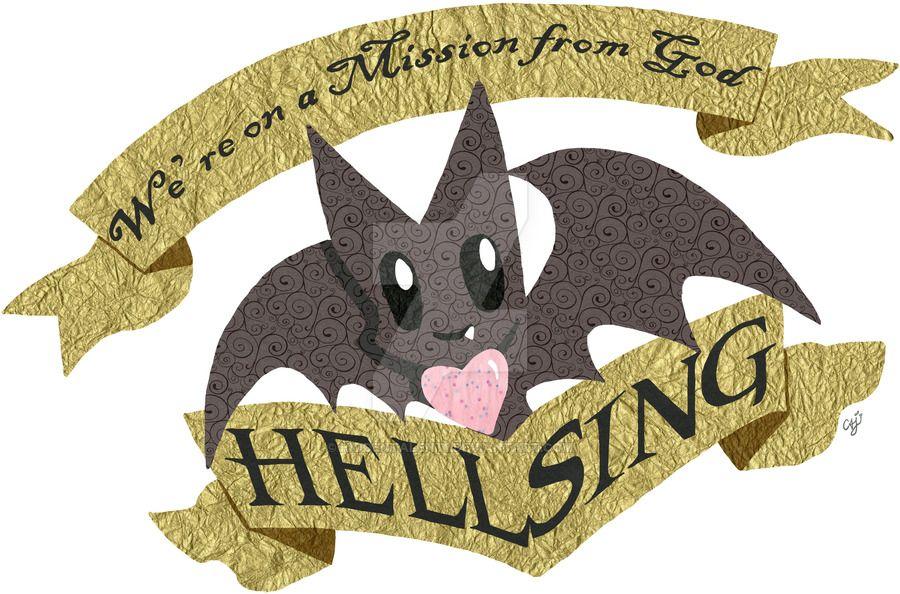 Cute Bat Logo - Hellsing chibi bat logo by hiddentalent1 on DeviantArt