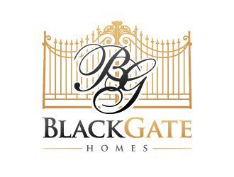 Black Gate Logo - BlackGate Homes logo design - 48HoursLogo.com