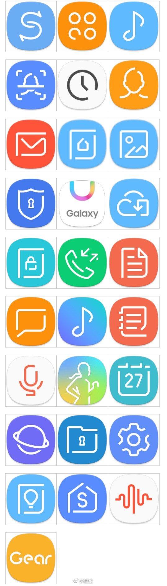 Samsung Phone App Logo - Samsung Galaxy S8 UI Screenshots And App Icons Leak – AndroidPure