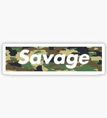 Mavirick in Savage Supreme Logo - Savage Box Logo Stickers | Redbubble
