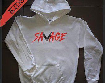 Mavirick in Savage Supreme Logo - Savage hoodie kids | Etsy