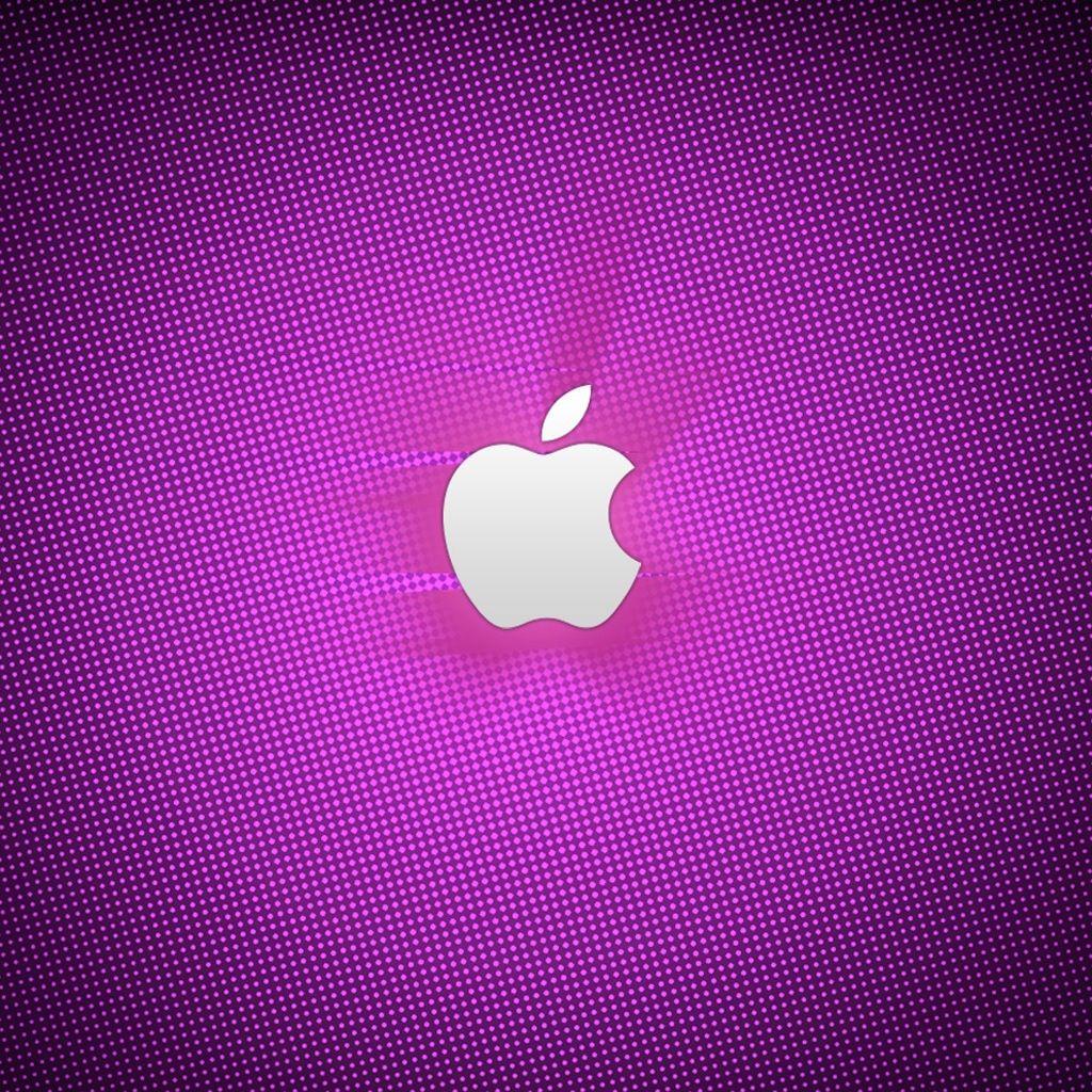 Purple Galaxy Logo - Purple Apple Logo iPad Wallpaper | ipadflava.com