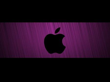Purple Apple Logo - Apple Logo Purple & Technology Background Wallpaper