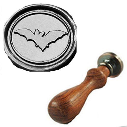 Cute Bat Logo - Vintage Cute Bat Flying Custom Picture Logo Wedding Invitation Wax ...