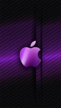 Purple Apple Logo - iPhone 7 Wallpaper #Purple apple iphone wallpaper. Wallpaper