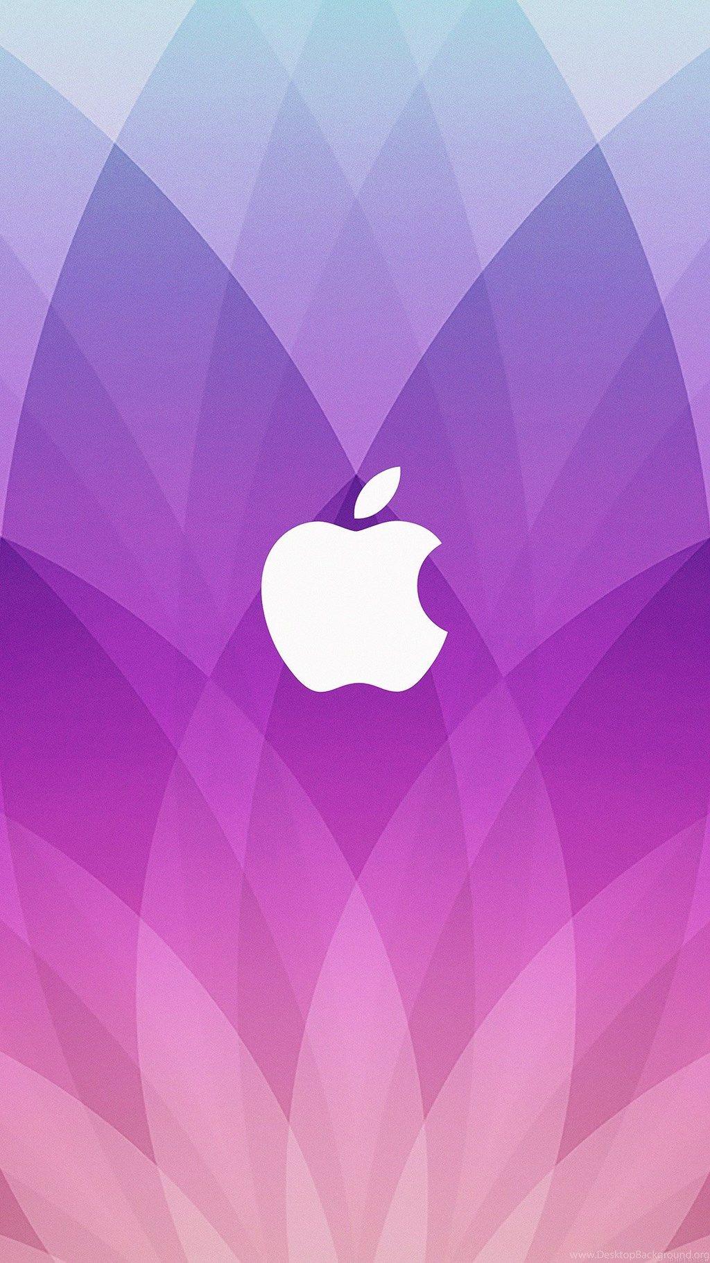 Purple Apple Logo - Purple Theme With Apple Logo iPhone 6s Full HD Wallpaper Desktop